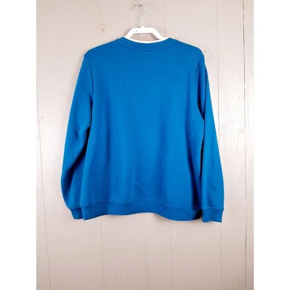 Vintage Breckenridge Sweatshirt Womens L Embroidery Floral Birds Granny Cottage - Picture 3 of 10